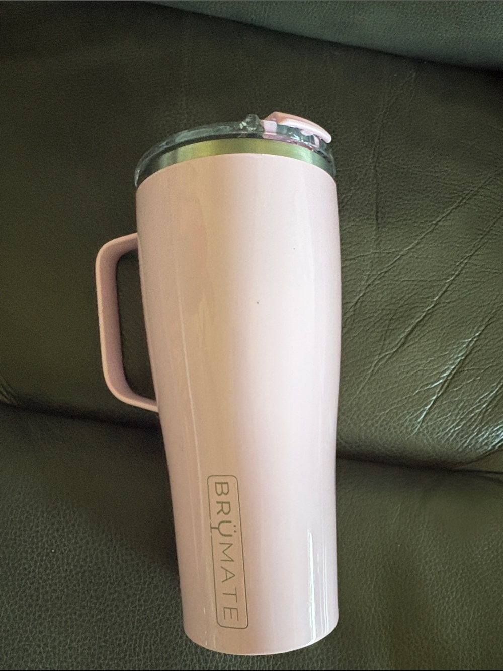 BrüMate Pink Insulated Travel Tumbler with Handle